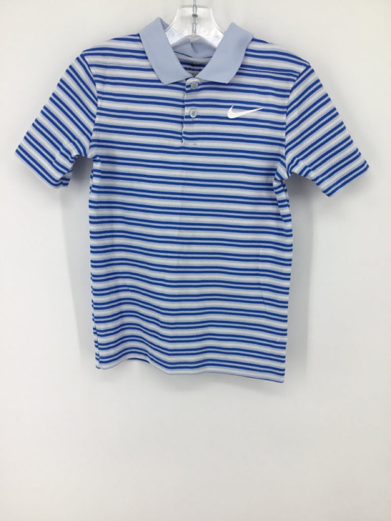 Nike Child Size 8 Blue Stripe Shirt - boys