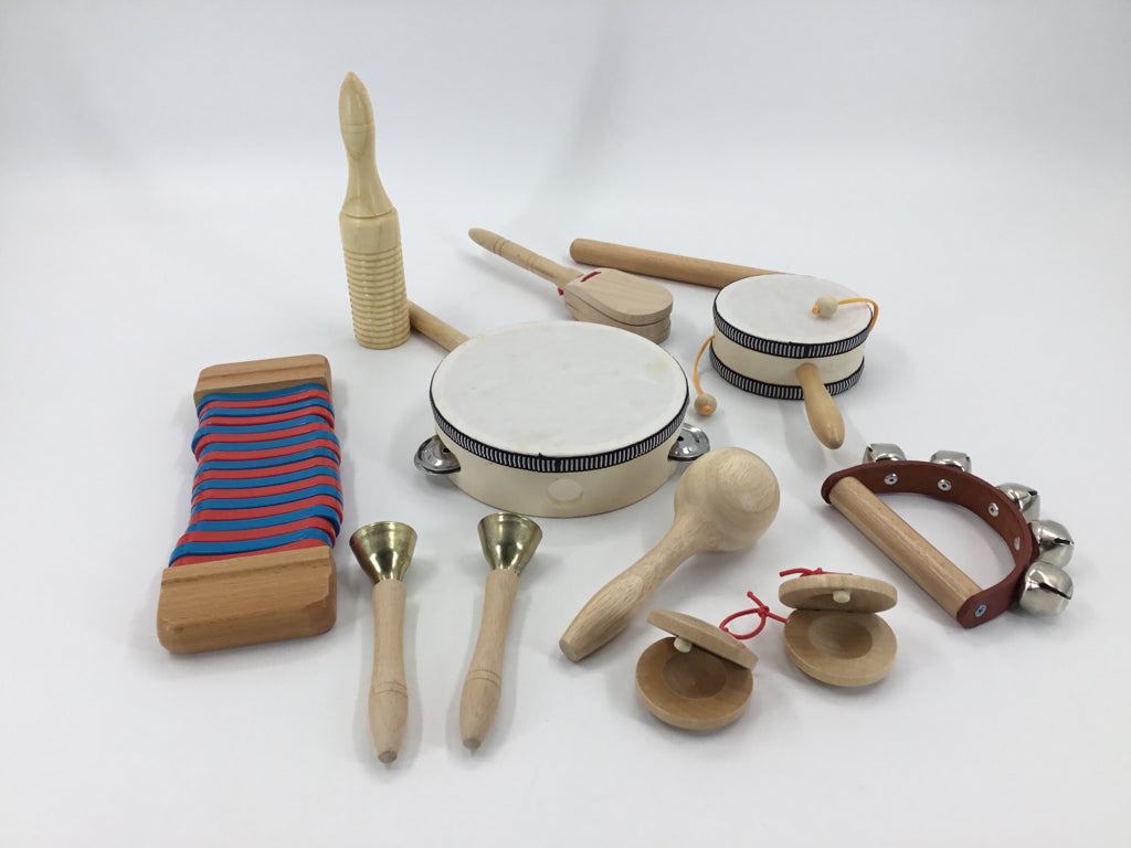Assorted Wooden Musical Instrument Set - 13 pcs