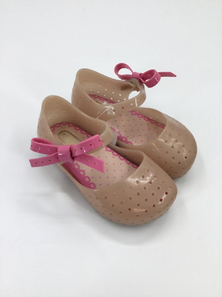 Mini Melissa Child Size 7 Toddler Pink Dress Shoes