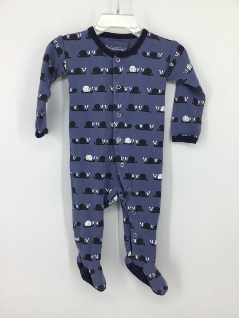 L'oved baby Child Size 6-9 Months Blue Sleepers