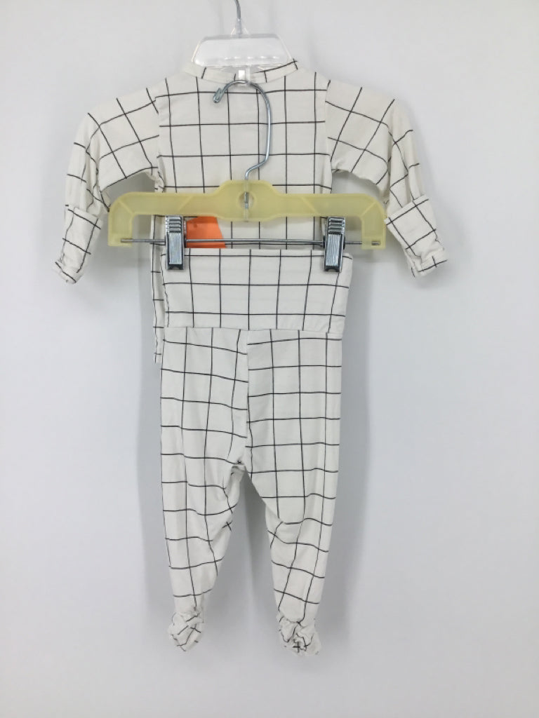 Lou Lou Child Size Newborn White Print Outfit - boys