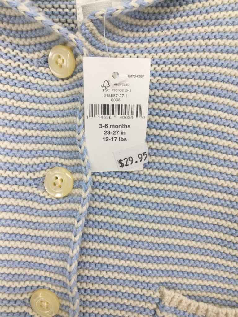 Baby Gap Child Size 3-6 Months Blue Stripe Sweater - boys