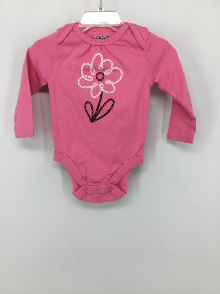 Old Navy Child Size 6-12 Months Pink Onesie