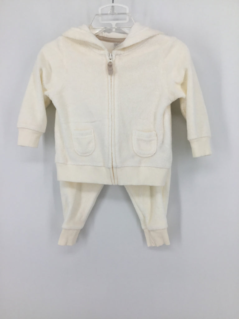 Carter's Child Size 6 Months Cream Solid Outfit - boys