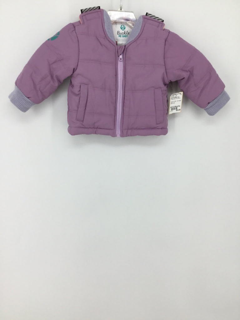 Buckle Me Baby Coats Child Size 6-9 Months Purple Outerwear - girls