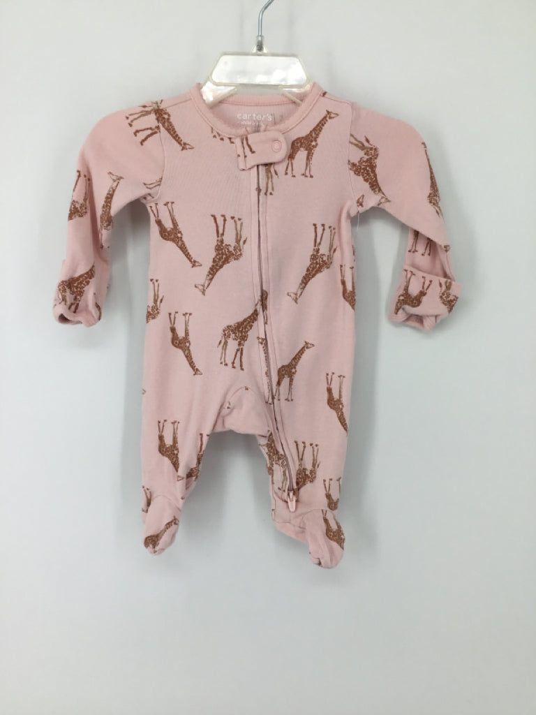 Child of Mine Child Size Newborn Pink Sleepers