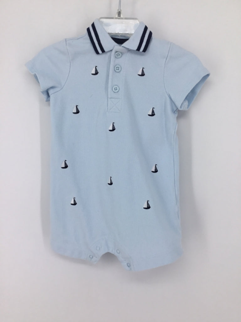 Little Me Child Size 9 Months Blue Nautical Outfit - boys
