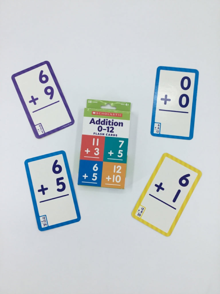 Scholastic Addition 0-12 Flash Cards