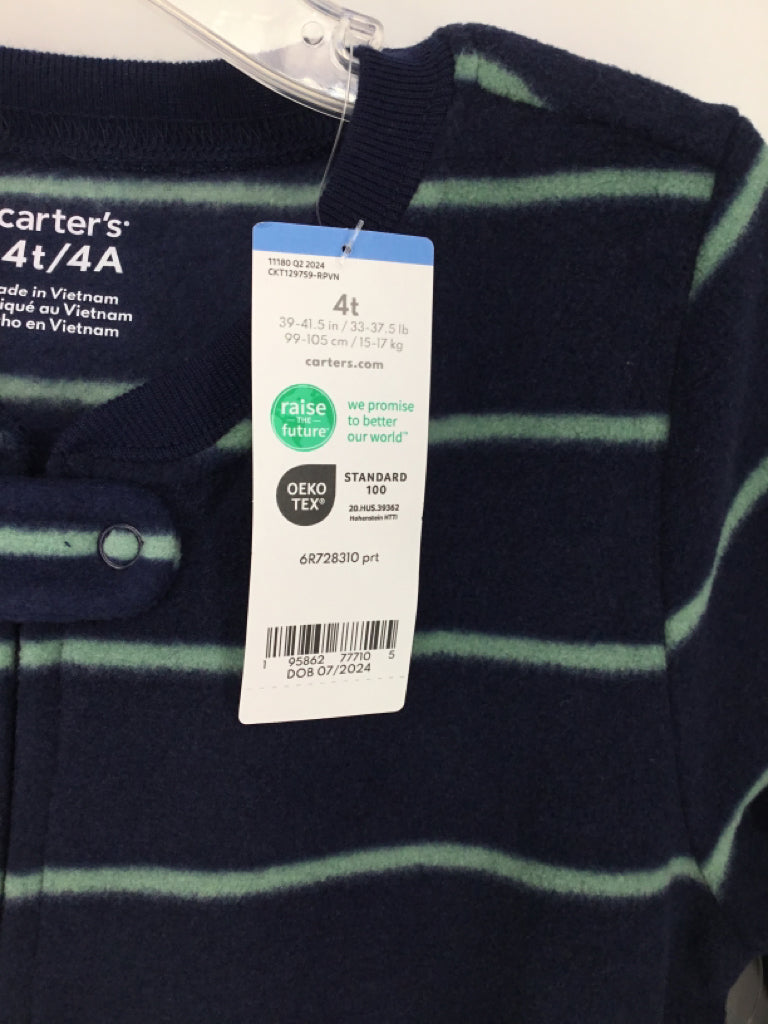 Carter's Child Size 4 Navy Sleepers
