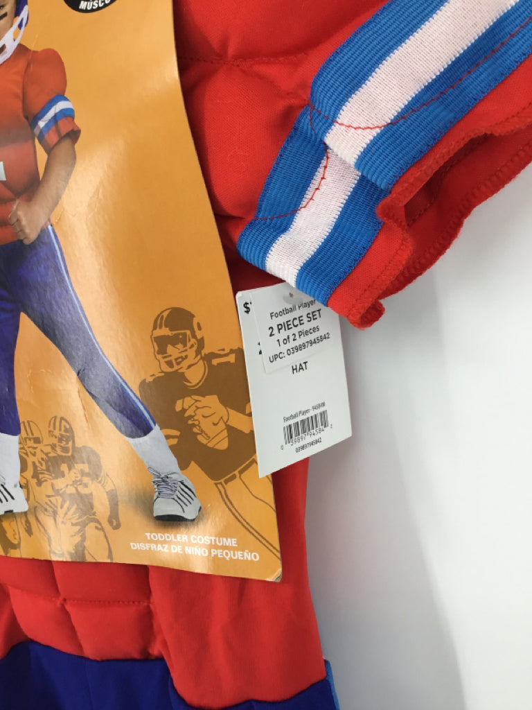 Disguise Child Size 3 Red Football Player Halloween Costume