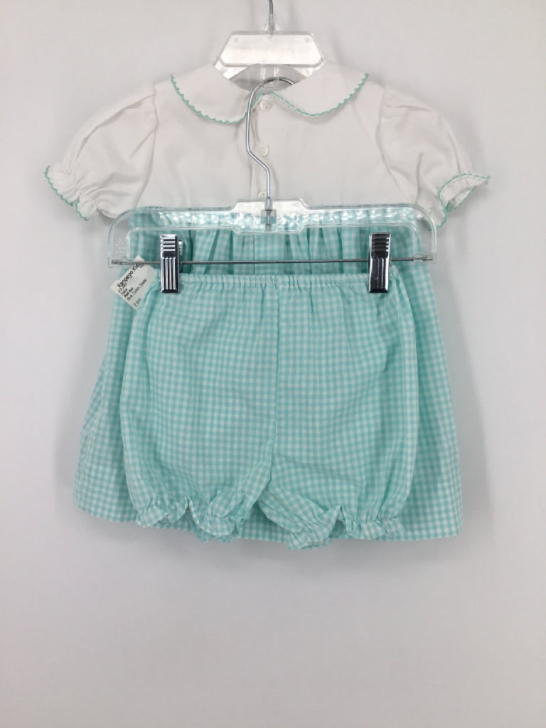 Petit Ami Child Size 3 Months Blue Easter Dress