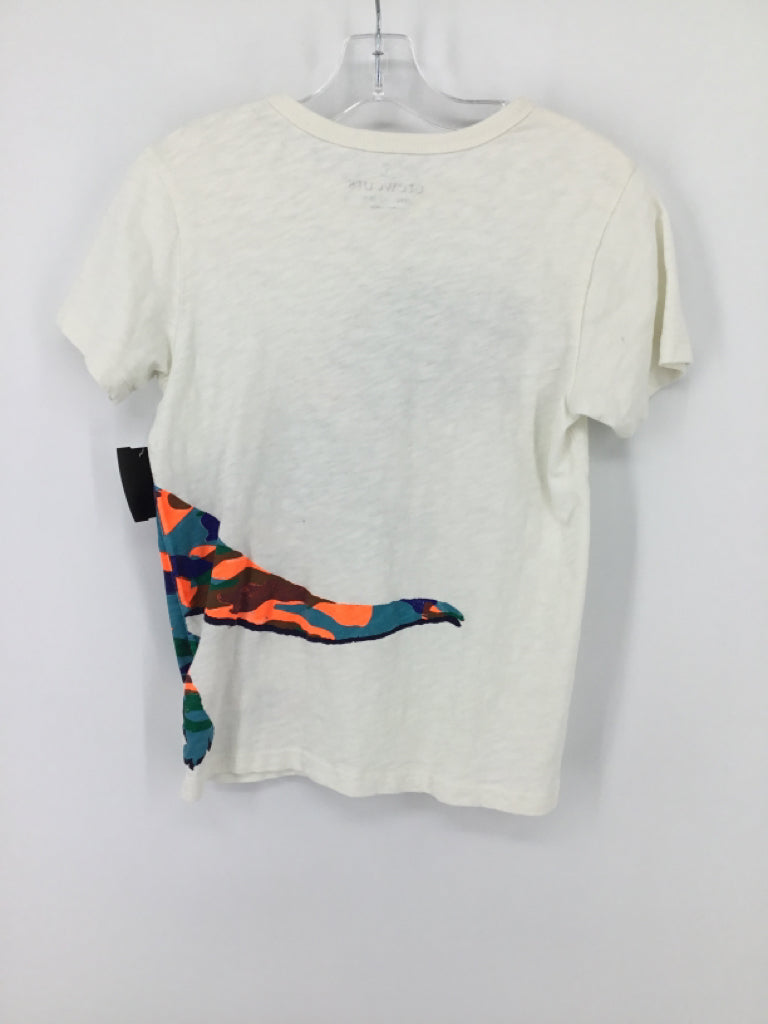 Crewcuts Child Size 8 White Dinosaur T-shirt - boys