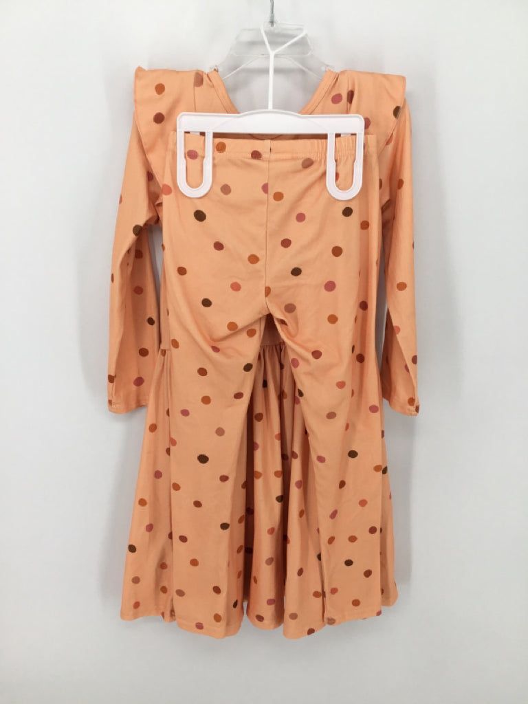 Dot Dot Smile Child Size 7 Orange Outfit - girls