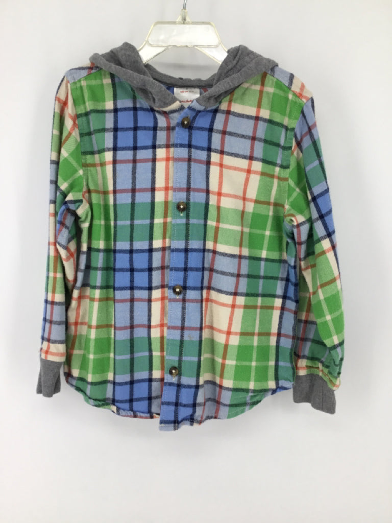 Hanna Andersson Child Size 4 Multi-Color Plaid Shirt - boys