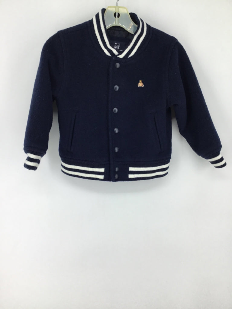 Baby Gap Child Size 3 Navy Solid Jacket - boys