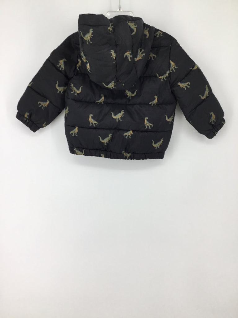 Miles the Label Child Size 18 Months Black Dinosaur Outerwear - boys