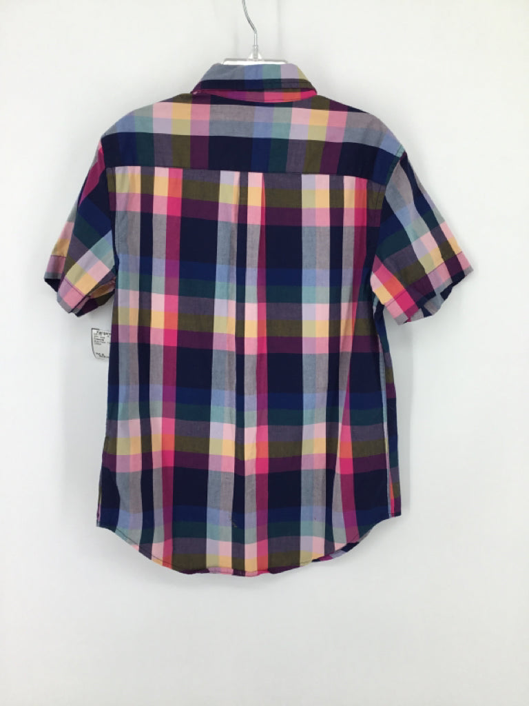 Crewcuts Child Size 8 Multi-Color Checkered Shirt - boys