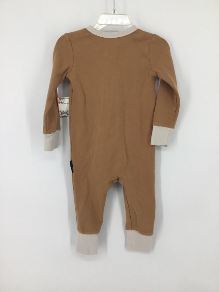 Little Bipsey Child Size 12-18 Months Tan Solid Pajamas - boys