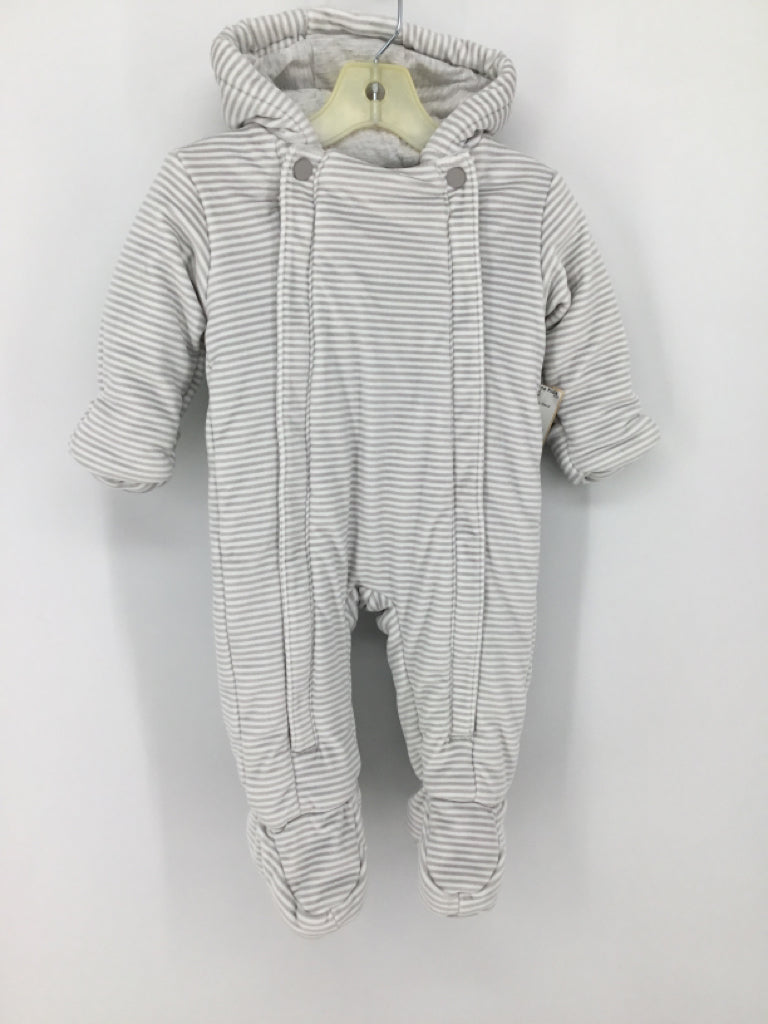 M&S Baby Child Size 3-6 Months Gray Stripe Outerwear - boys