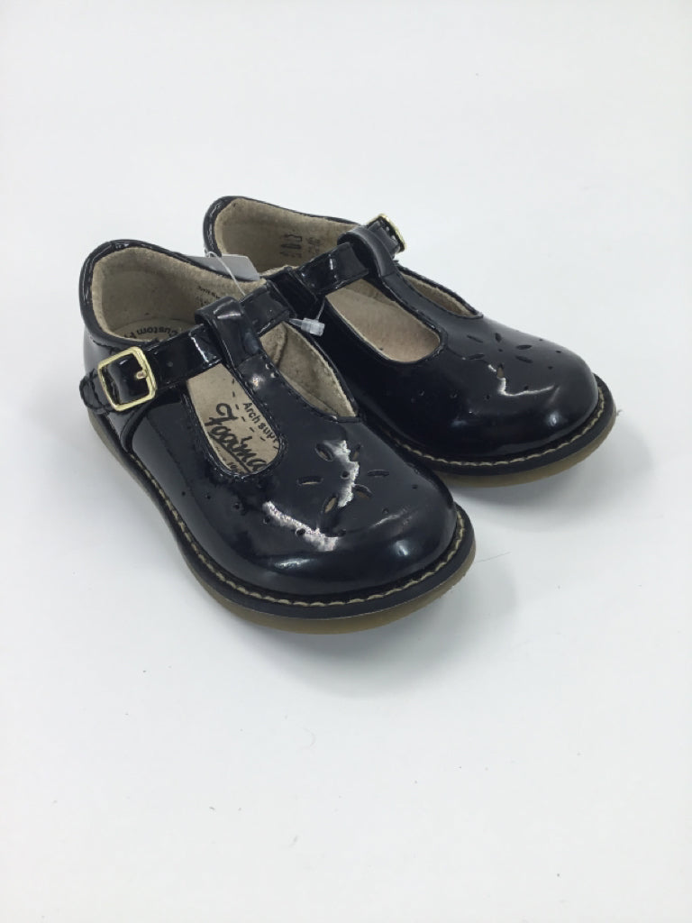 Footmates Child Size 7 Toddler Black Dress Shoes