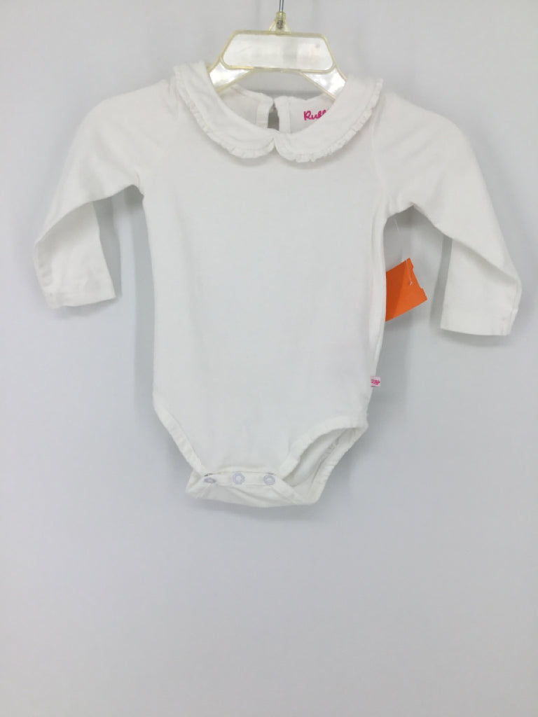 Ruffle Butts Child Size 3-6 Months White Onesie