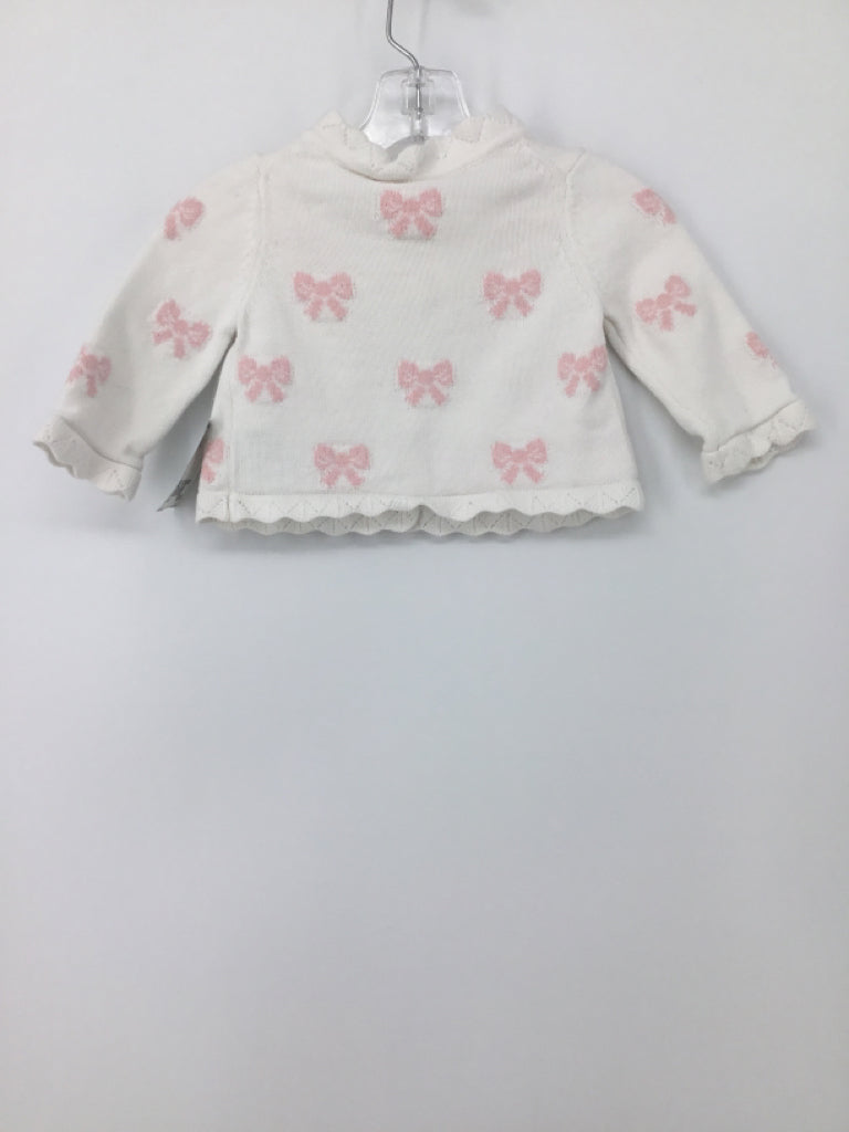 Janie and Jack Child Size 0-3 Months White Sweater - girls