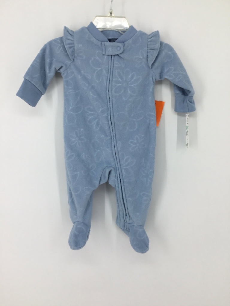Carter's Child Size 3 Months Blue Sleepers