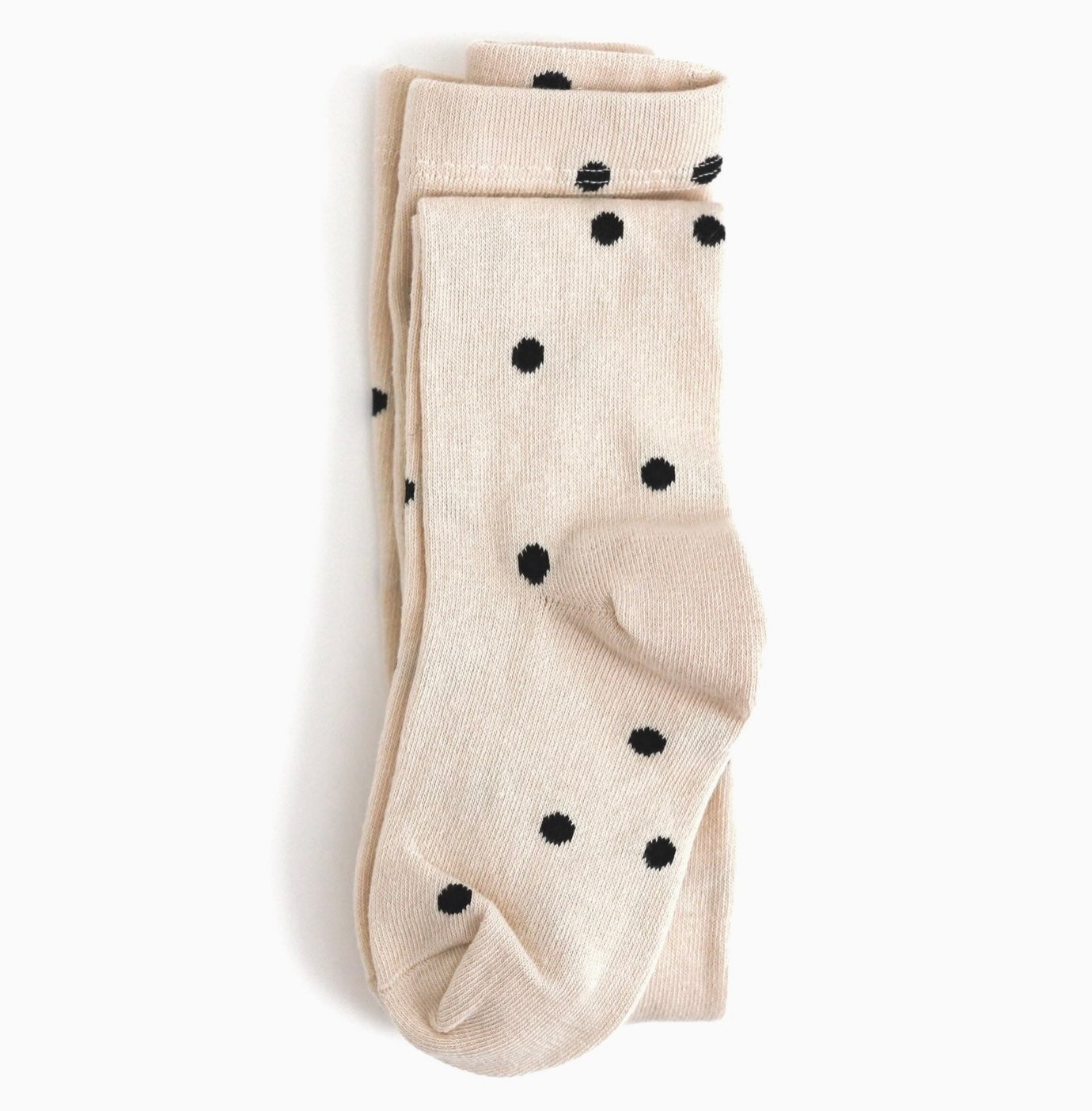 The Little Stocking Co - Knit Tights (Vanilla Dot)