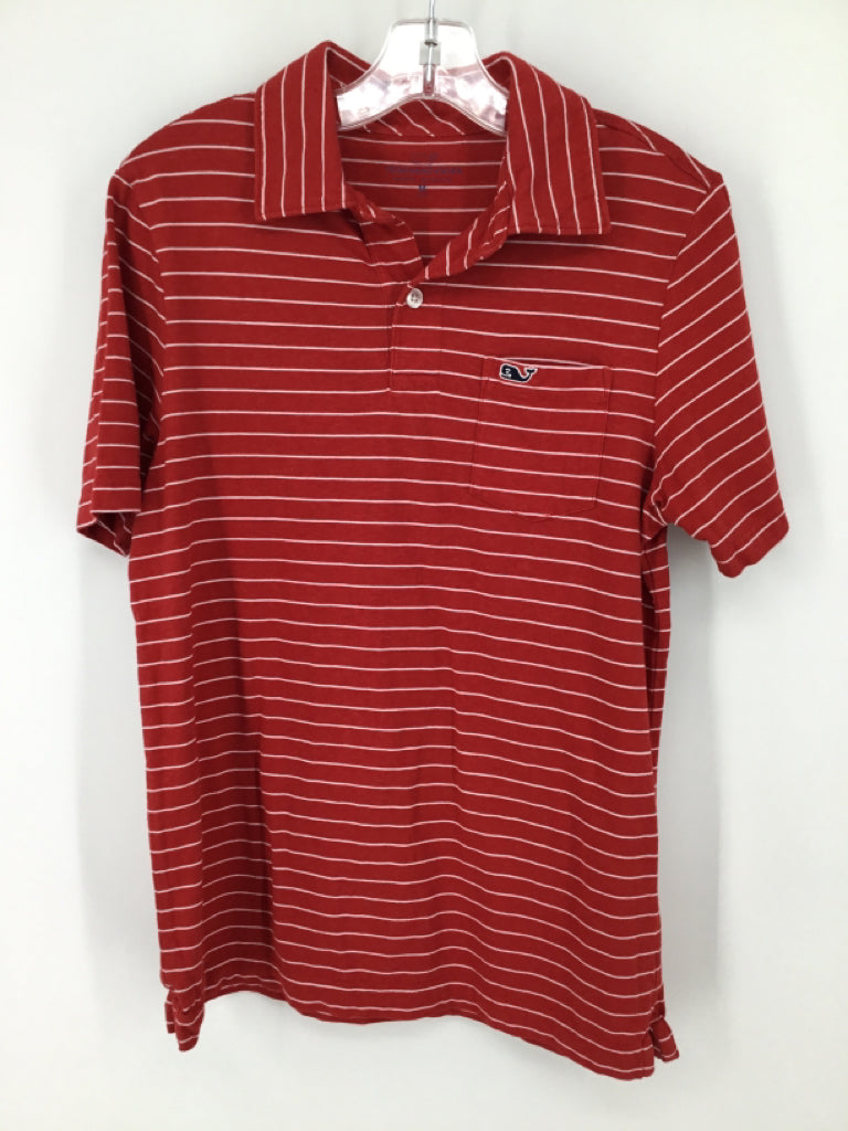 vineyard vines Child Size 12 Red Stripe Shirt - boys