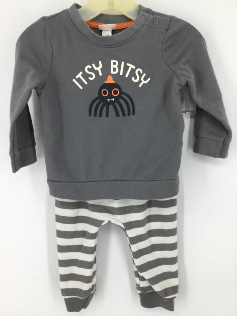 Cat & Jack Child Size 12 Months Gray Halloween Outfit