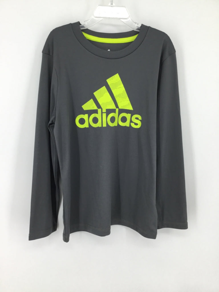 Adidas Child Size 7 Gray screen printed T-shirt - boys