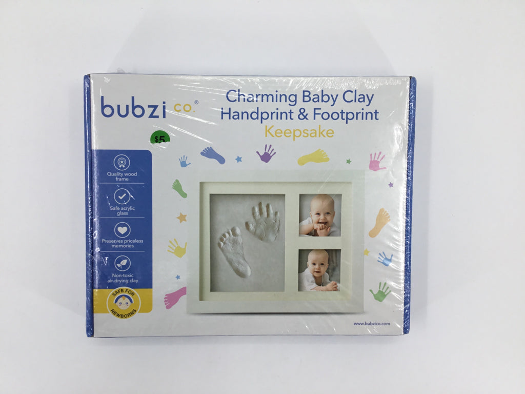 Bubzi Co. Charming Baby Clay Handprint & Footprint Keepsake