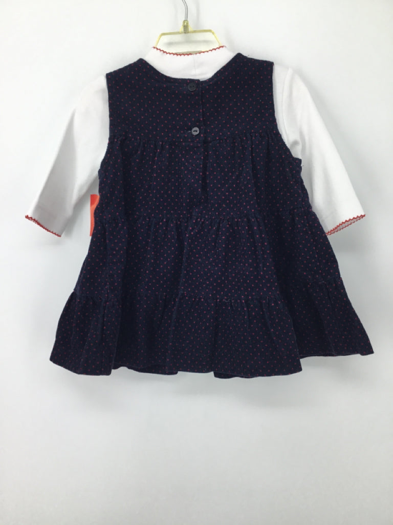 Rare Editions Child Size 12 Months Navy Dress - girls