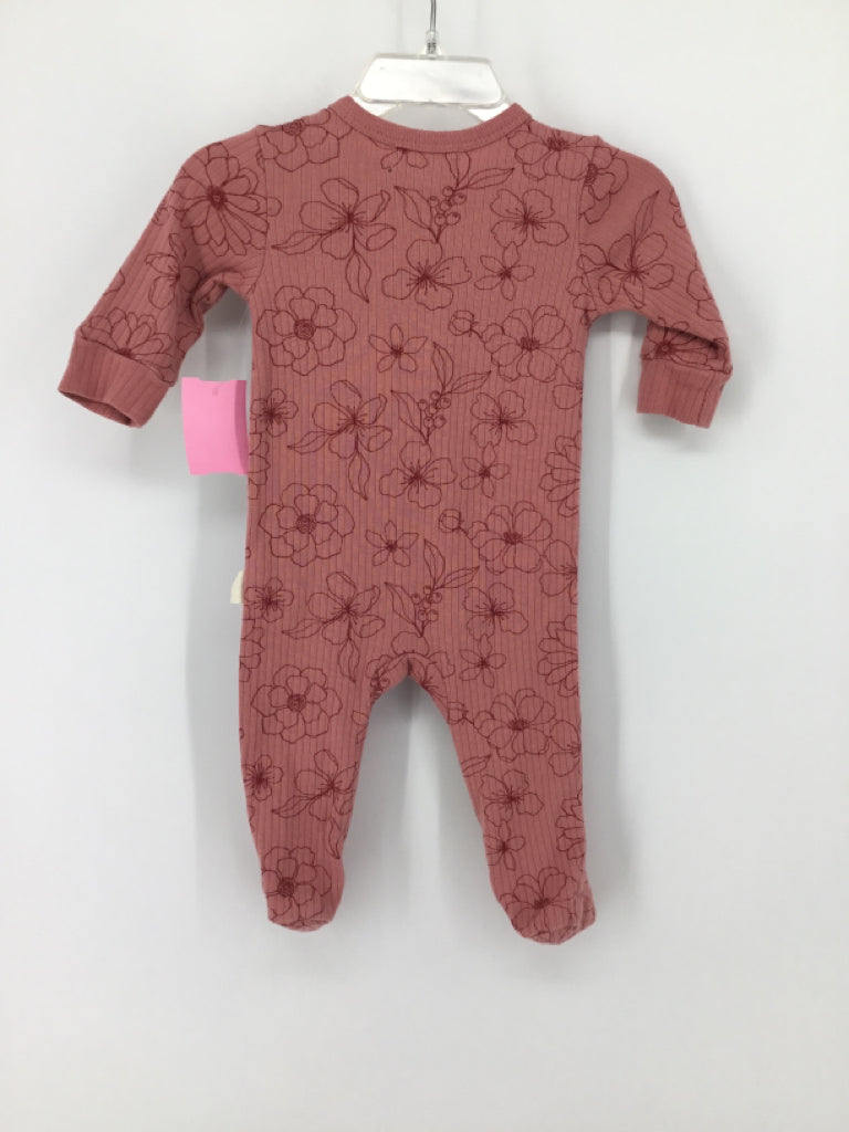 Rabbit + Bear Child Size 3-6 Months Pink Sleepers