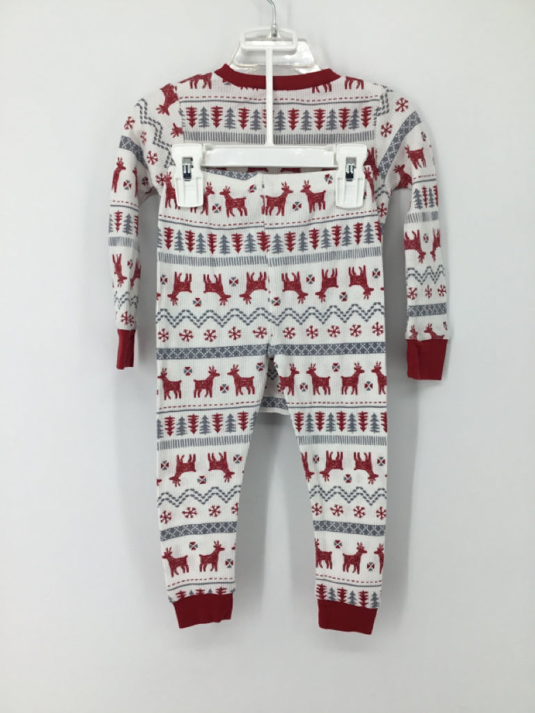Just One You Made by Carters Child Size 2 Red Christmas Pajamas
