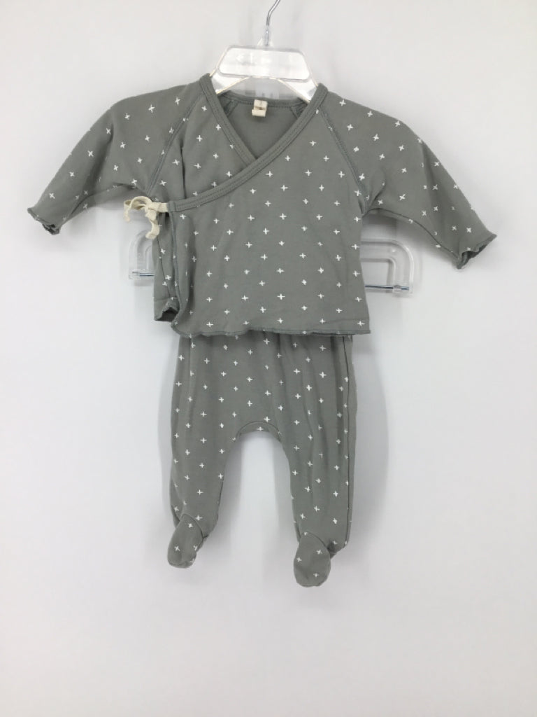 Quincy Mae Child Size 0-3 Months Gray Outfit - girls