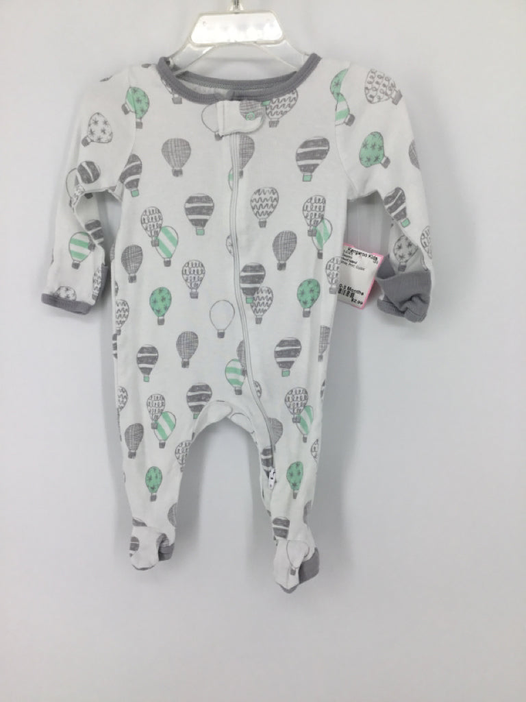 cloud island Child Size 0-3 Months White Sleepers