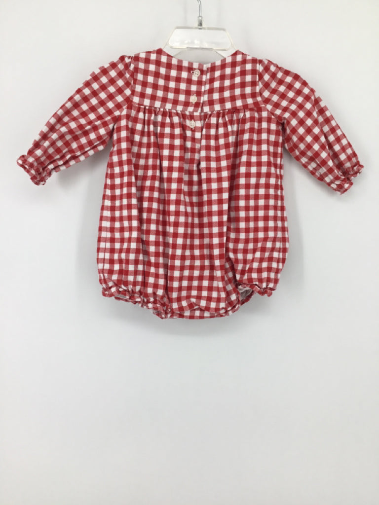 Janie and Jack Child Size 3-6 Months Red Outfit - girls