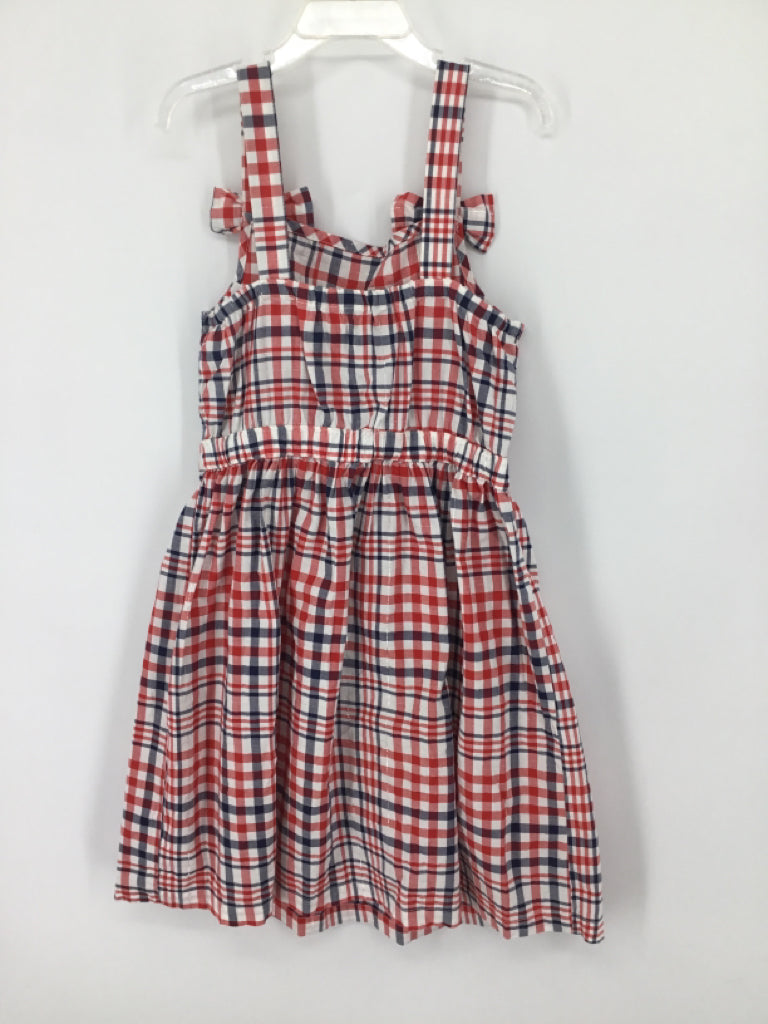 Carter's Child Size 7 Red Stars & Stripes Dress