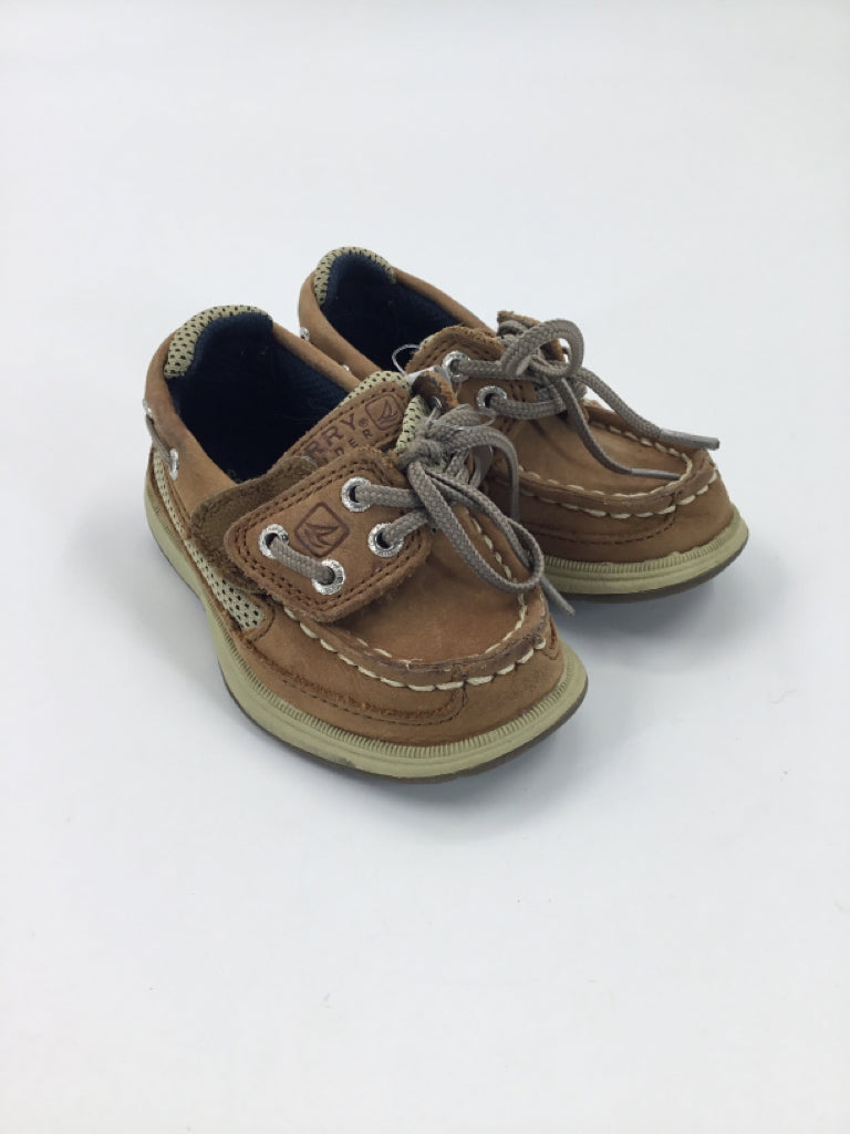 Sperry Child Size 5.5 Toddler Tan Dress Shoes