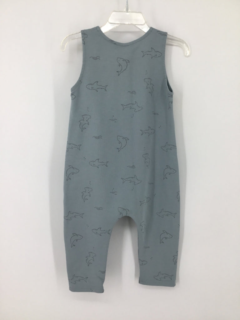 Rylee & Cru Child Size 12-18 Months Blue Sharks Outfit - boys