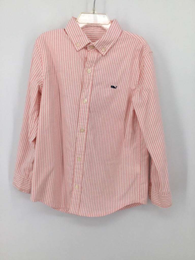 vineyard vines Child Size 6 Pink Stripe Shirt - boys