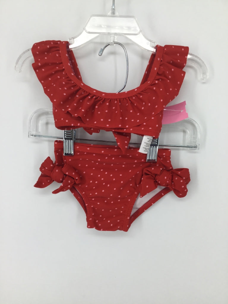 Jessica Simpson Child Size 6-9 Months Red Swimwear - girls