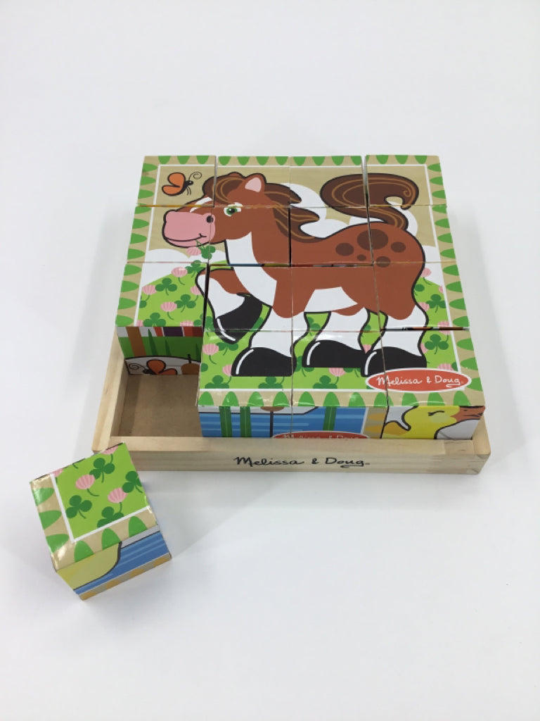 Melissa & Doug Farm Cube Puzzle