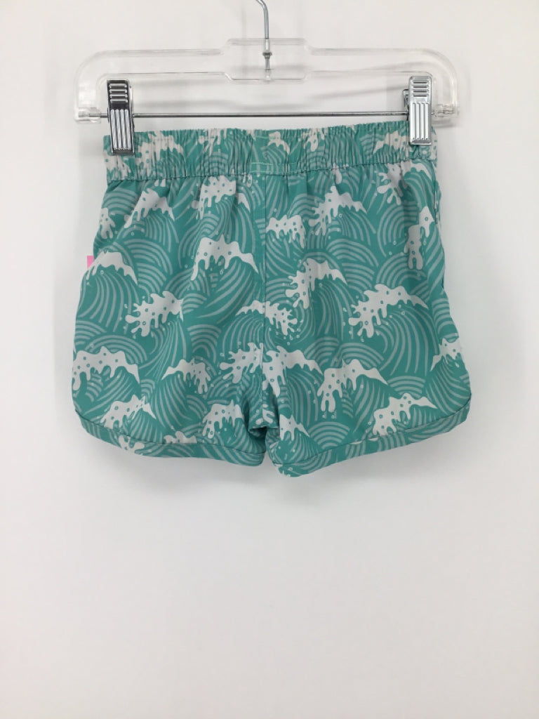 The Little Surfer Dude Child Size 2 Blue Print Swimwear - boys