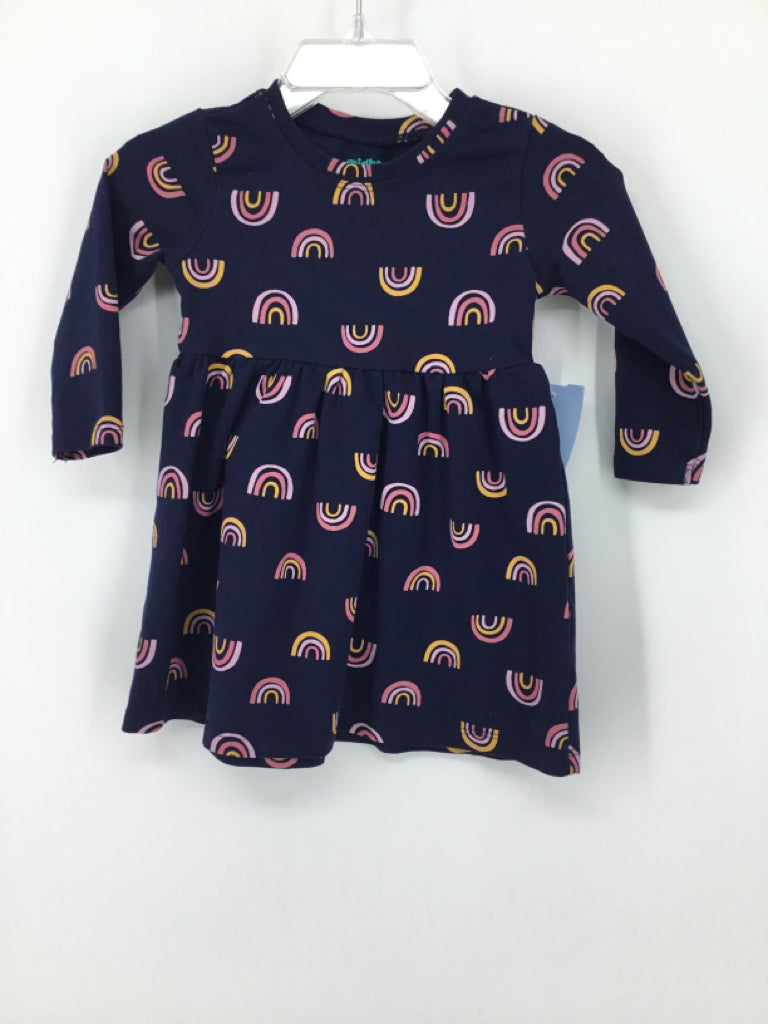 Mighty Goods Child Size 6 Months Navy Dress - girls