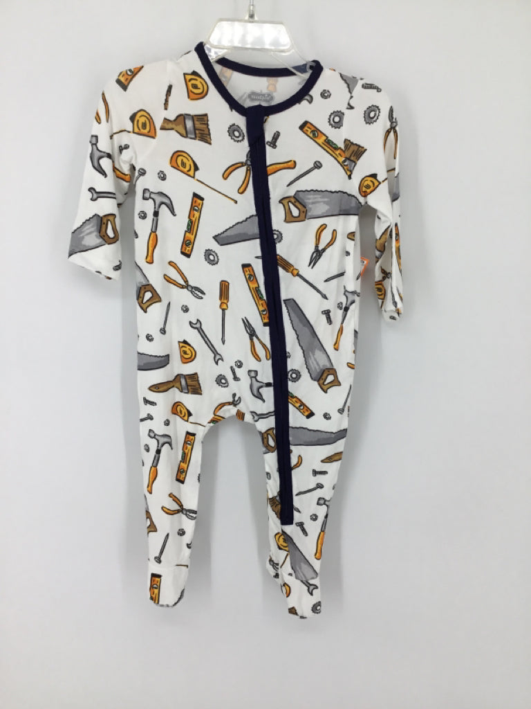 Mudpie Child Size 3-6 Months Navy Sleepers