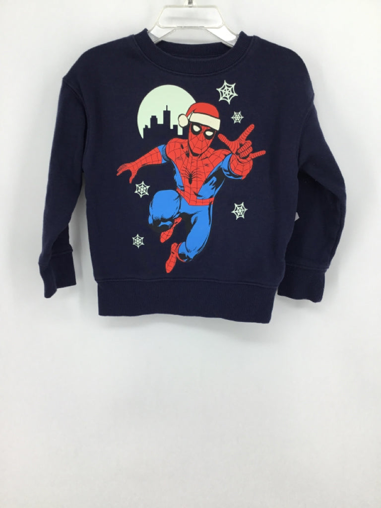 Marvel Child Size 2 Navy Christmas Sweatshirt