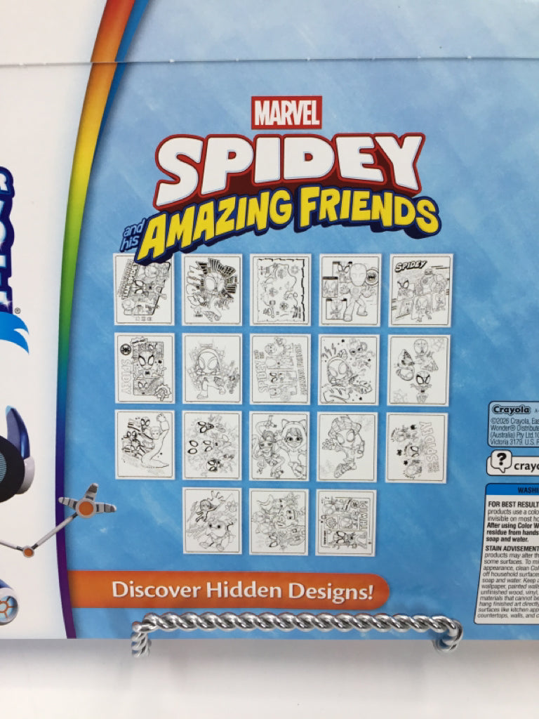 Crayola Marvel Spidey Amazing Friends Color Wonder Mess Free Coloring