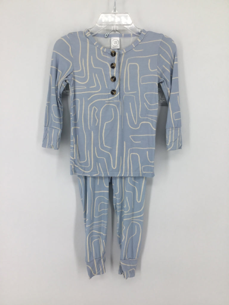 Lou Lou Child Size 12-24 Months Blue Print Outfit - boys